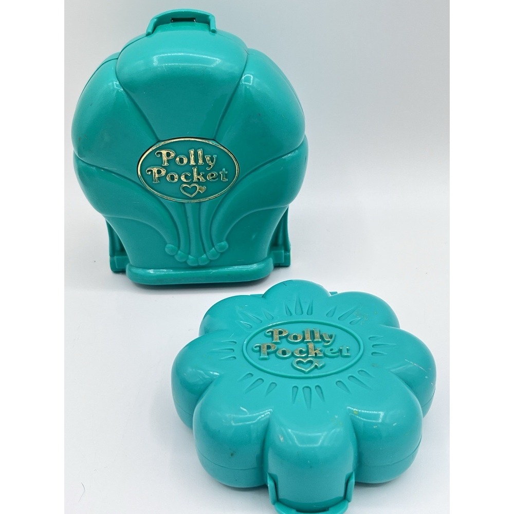 Vintage Polly Pocket Splash N Slide & Water Fun Park Compacts Bluebird Lot 2